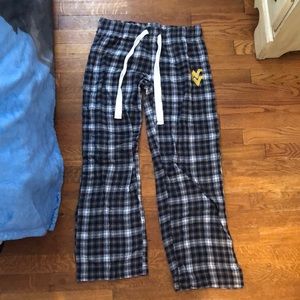 Plaid WVU pajama pants